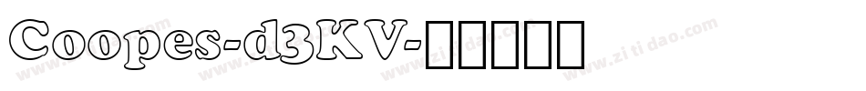 Coopes-d3KV字体转换