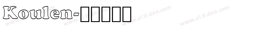 Koulen字体转换