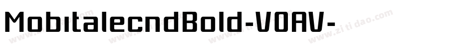 MobitalecndBold-V0AV字体转换