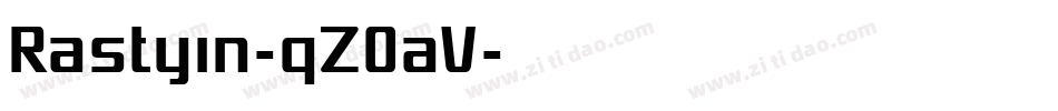 Rastyin-qZ0aV字体转换