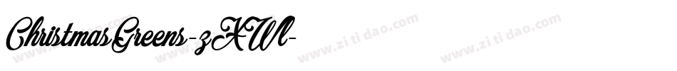 ChristmasGreens-zXWl字体转换