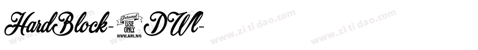 HardBlock-2DWl字体转换