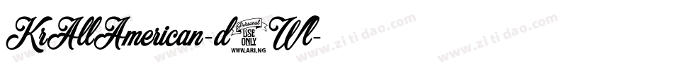 KrAllAmerican-d5Wl字体转换 KrAllAmerican-d5Wl字体转换