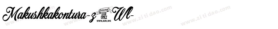 Makushkakontura-z0Wl字体转换