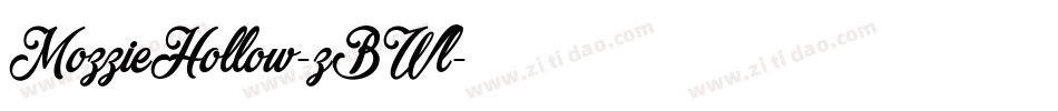 MozzieHollow-zBWl字体转换