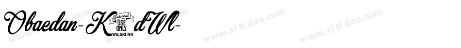 Obaedan-K7dWl字体转换
