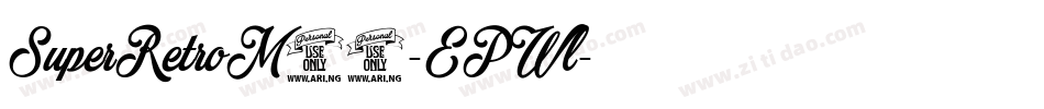 SuperRetroM54-EPWl字体转换