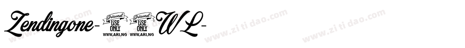 Zendingone-14WL字体转换 Zendingone-14WL字体转换