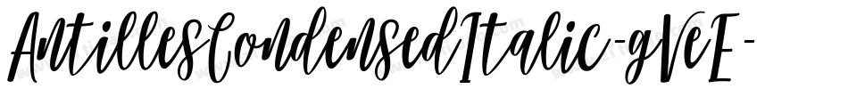 AntillesCondensedItalic-gVeE字体转换