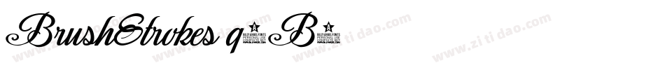 BrushStrokes-q6B5字体转换