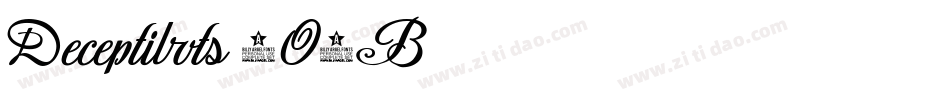 Deceptibots-4O6B字体转换