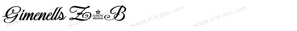 Gimenells-Z6B字体转换