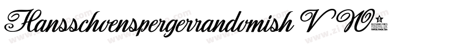 Hansschoenspergerrandomish-VW6B字体转换