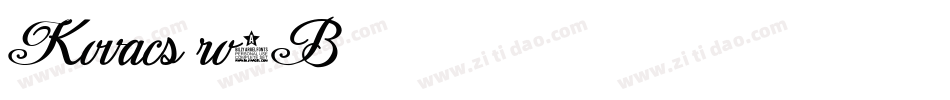 Kovacs-ro6B字体转换