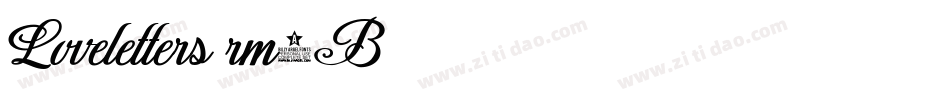 Loveletters-rm6B字体转换