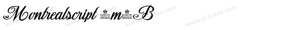 Montrealscript-8m6B字体转换