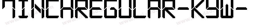 7InchRegular-KYW字体转换