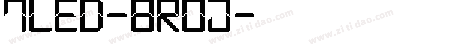 7Led-8RoJ字体转换