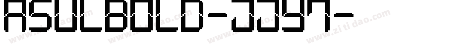 AsulBold-jjy7字体转换