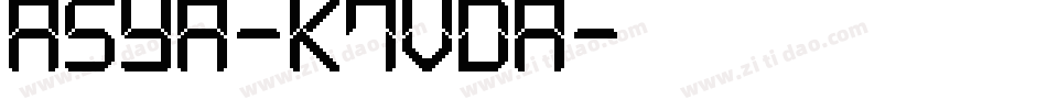 Asya-K7VdA字体转换