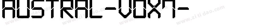 Austral-voX7字体转换