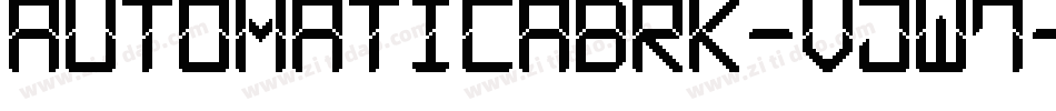AutomaticaBrk-vjw7字体转换