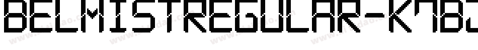 BelmistRegular-K7BjW字体转换