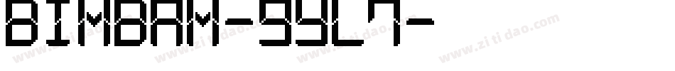 Bimbam-9yl7字体转换