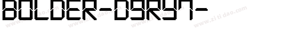Bolder-d9rY7字体转换