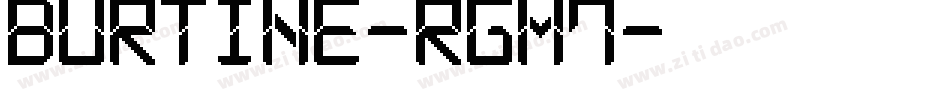 Burtine-rgm7字体转换