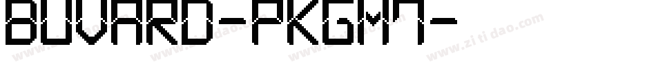 Buvard-PKGM7字体转换