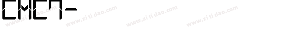 CMC7字体转换