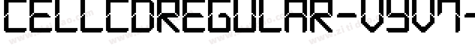 CellcdRegular-vYV7字体转换