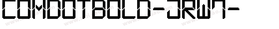 Comdotbold-JRW7字体转换