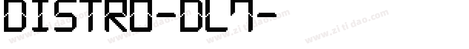 Distro-dl7字体转换