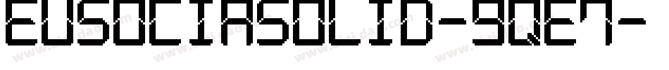 EusociaSolid-9qe7字体转换
