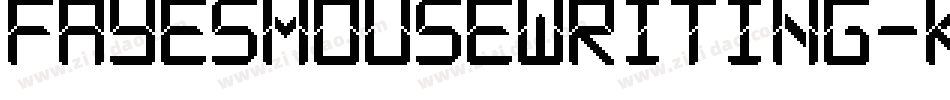 Fayesmousewriting-KMP7字体转换
