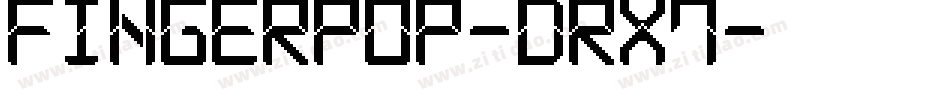 Fingerpop-drX7字体转换