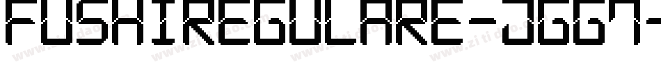 FushiRegulare-JGG7字体转换