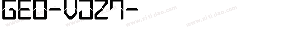 Geo-vjz7字体转换