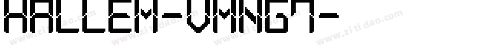 Hallem-vmng7字体转换