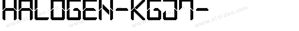 Halogen-KGJ7字体转换