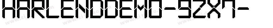 HarlendDemo-9ZX7字体转换