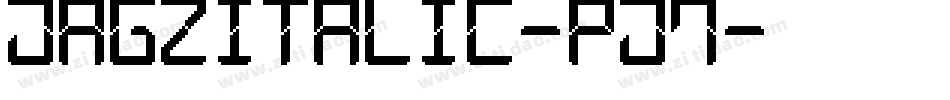 JagzItalic-PJ7字体转换