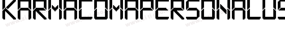 KarmacomaPersonalUse-JRGK7字体转换