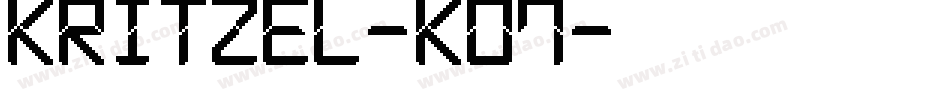 Kritzel-KO7字体转换