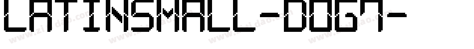 Latinsmall-dOG7字体转换