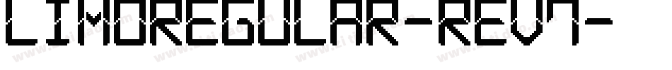 LimoRegular-reV7字体转换