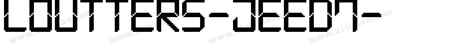 Loutters-jEED7字体转换