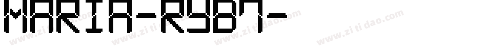 Maria-rYB7字体转换